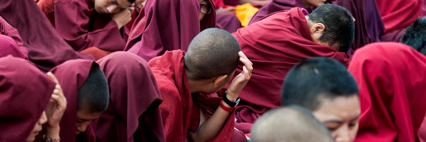 tibetische Mönche in Indien