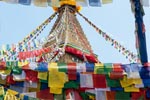 Stupa mit Fahnen Nepal